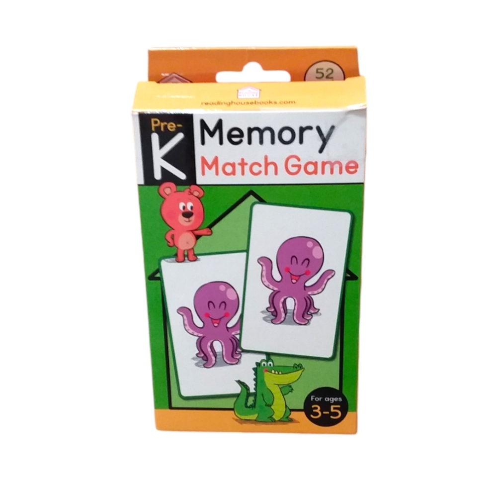 ⭐3/$15 THE READING HOUSE Kids Pre-K Memory Match Card Deck